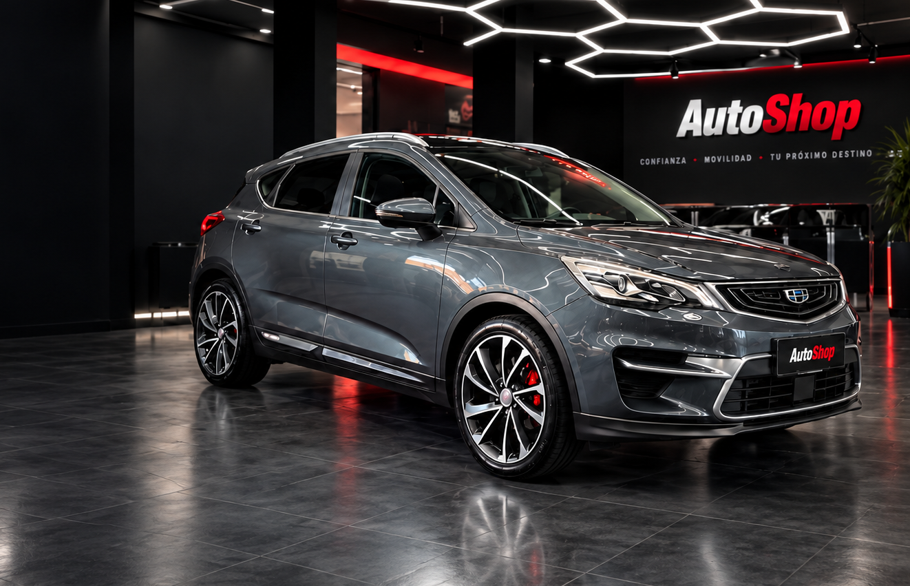 Vehículo exhibido en el showroom de AutoShop